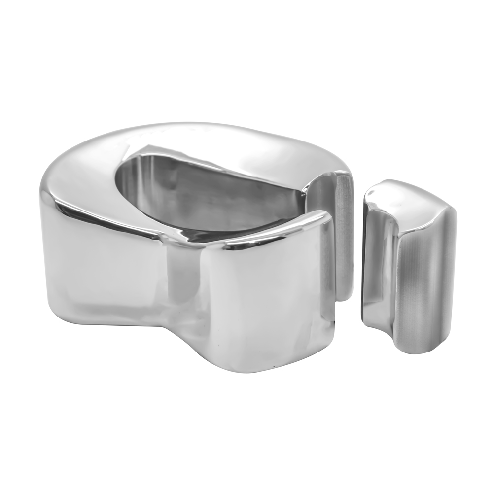 Heavy stainless steel ball stretcher weight with smooth mirror polished finish for CBT and stretching