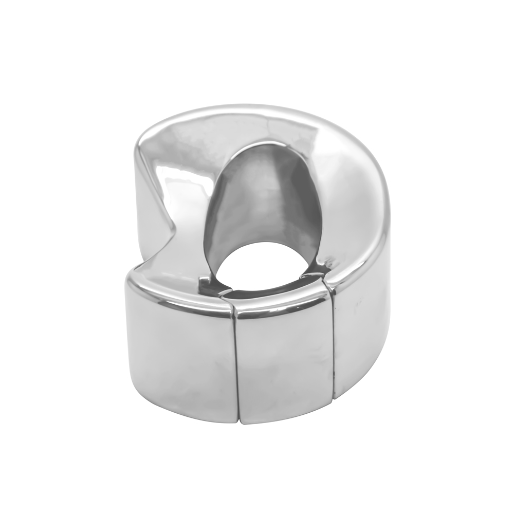 Ergonomic steel ball weight for advanced ball stretching, scrotal training and long-term wear