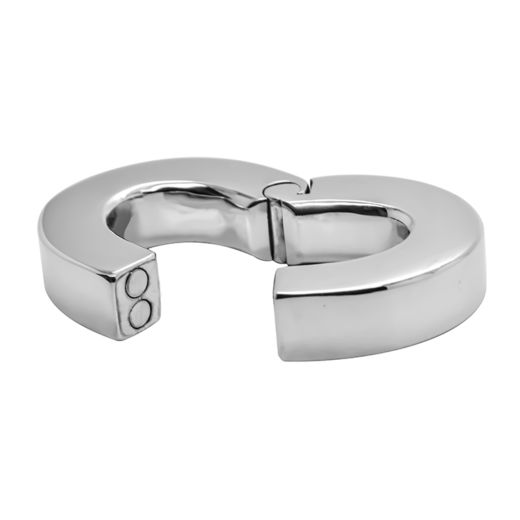 Oval ball stretcher weight with strong magnetic closure